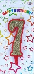 Свічка червоне золото 7
