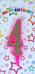 Свічка розове золото 4