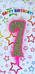 Свічка розове золото 7