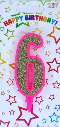Свічка розове золото 6