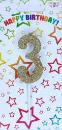 Свічка золота з ніжкою 3