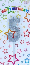 Свічка срібна з ніжкою 5