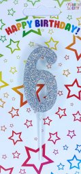 Свічка срібна з ніжкою 6