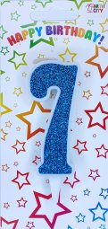 Свічка біла аквам. блиск 7
