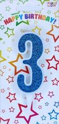Свічка біла аквам. блиск 3